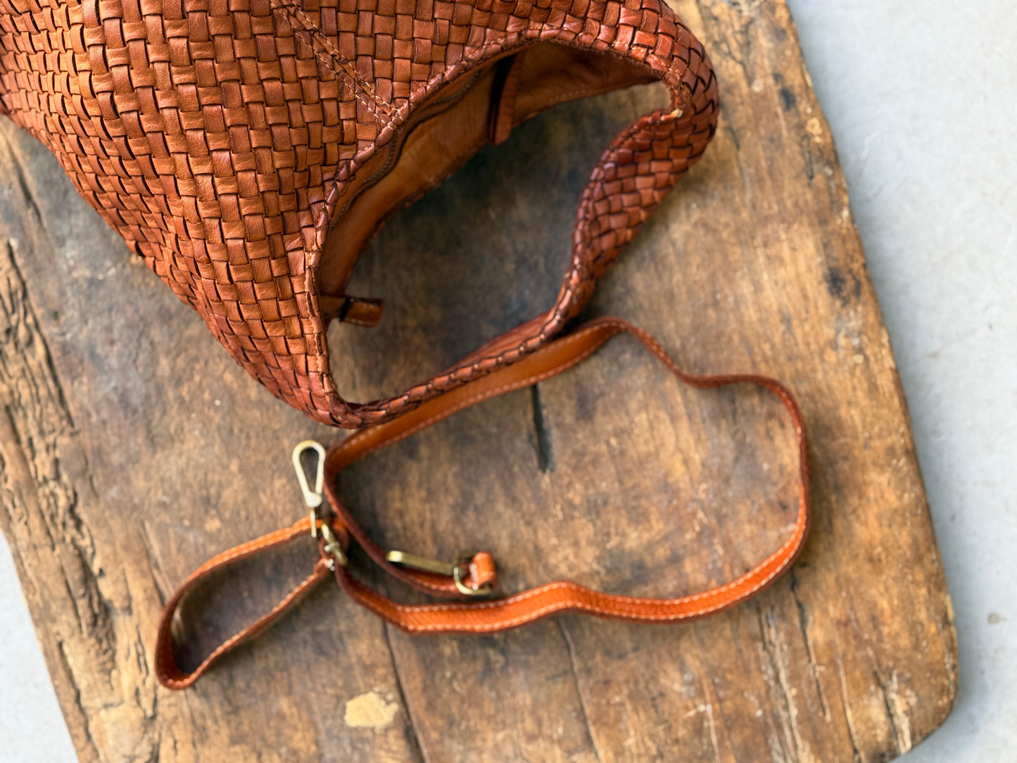 Italian Woven Tote Bag