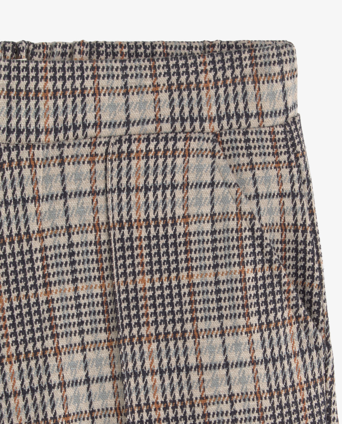 45422-Wide Leg Check Trousers
