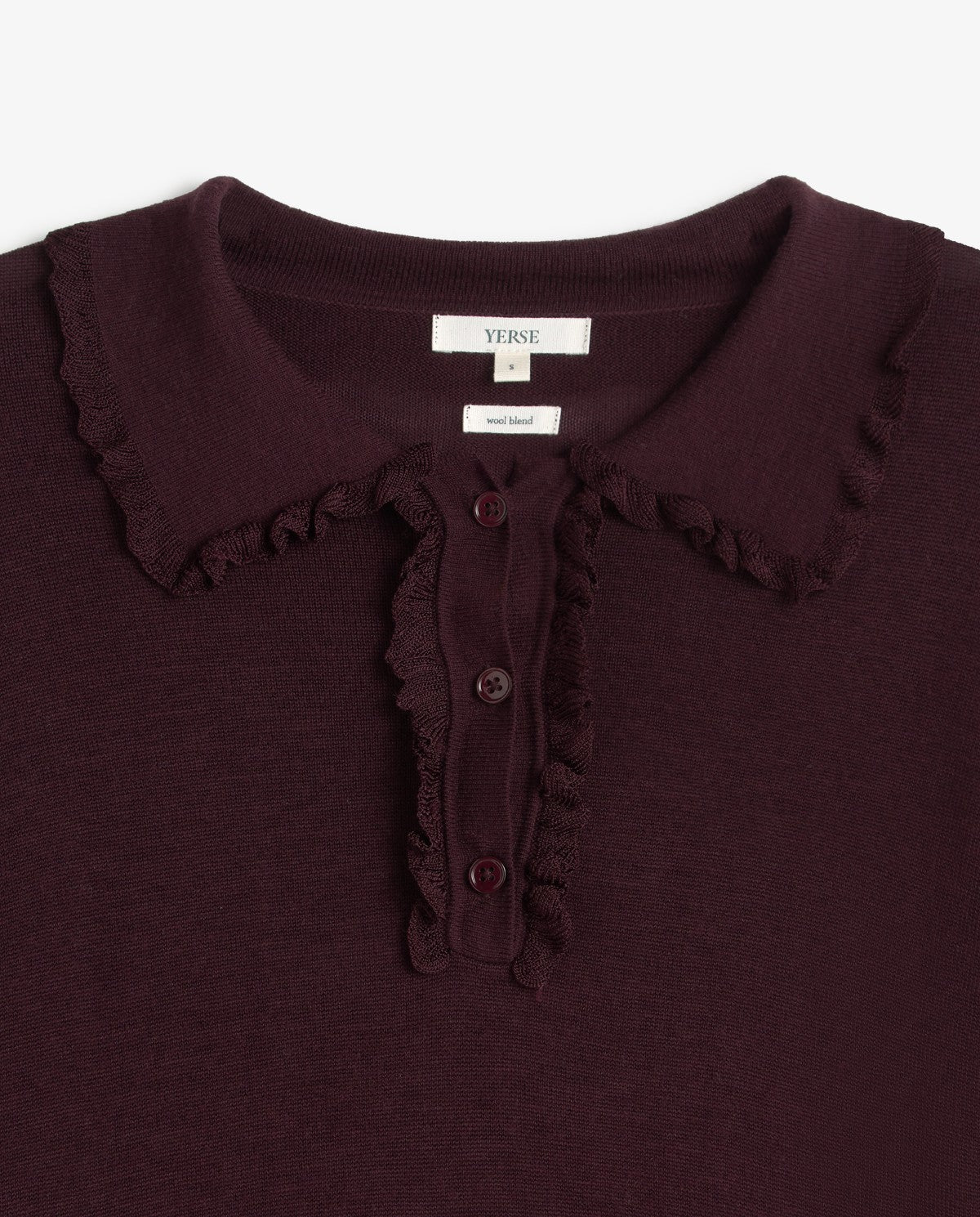 45525-Polo Ruffle Neck Sweater