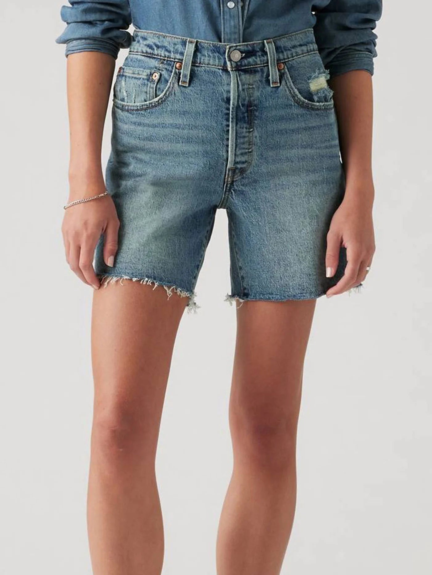 501® Original Mid Thigh Shorts - Ticked And United