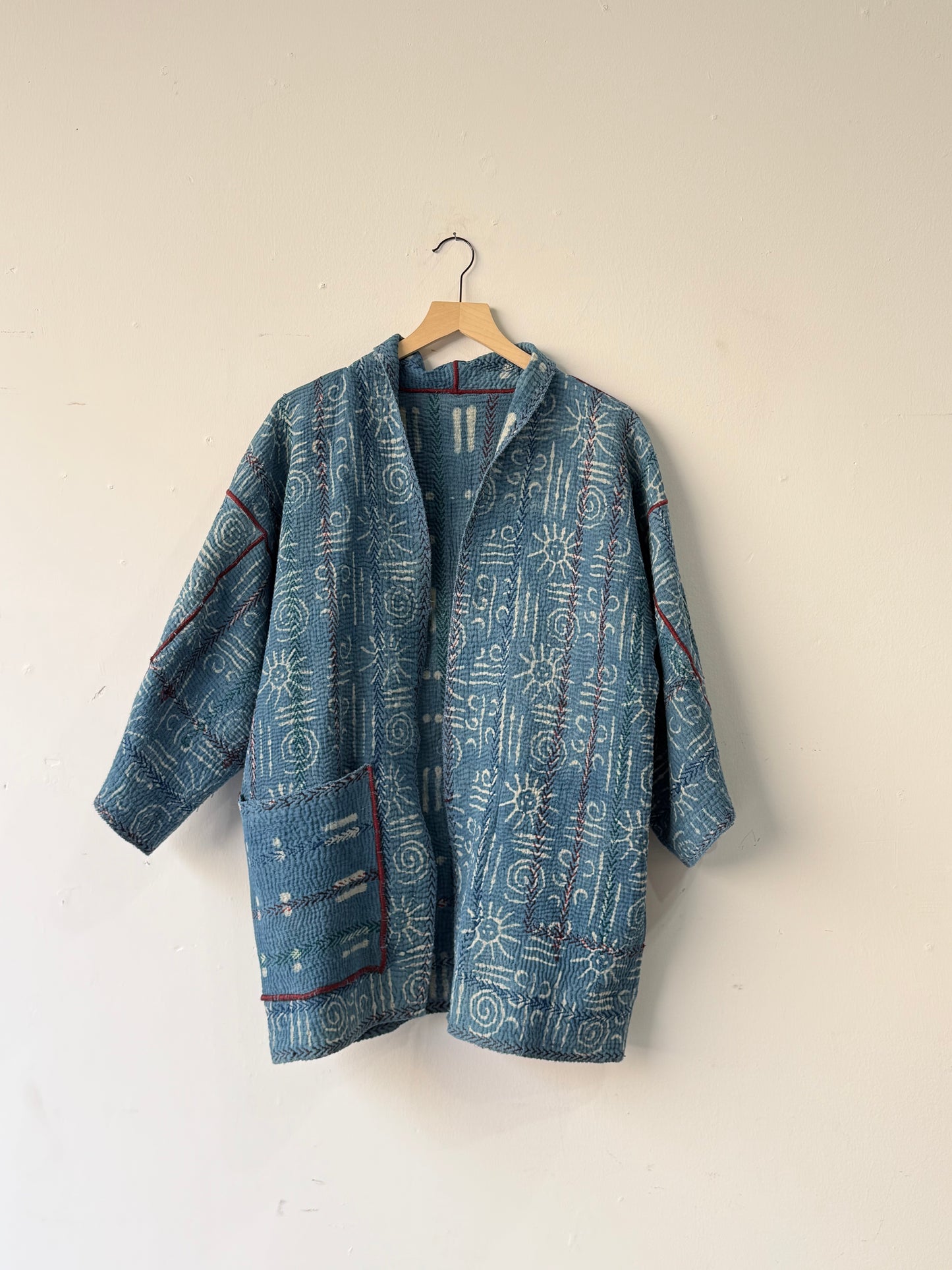 Indigo Kantha Jacket