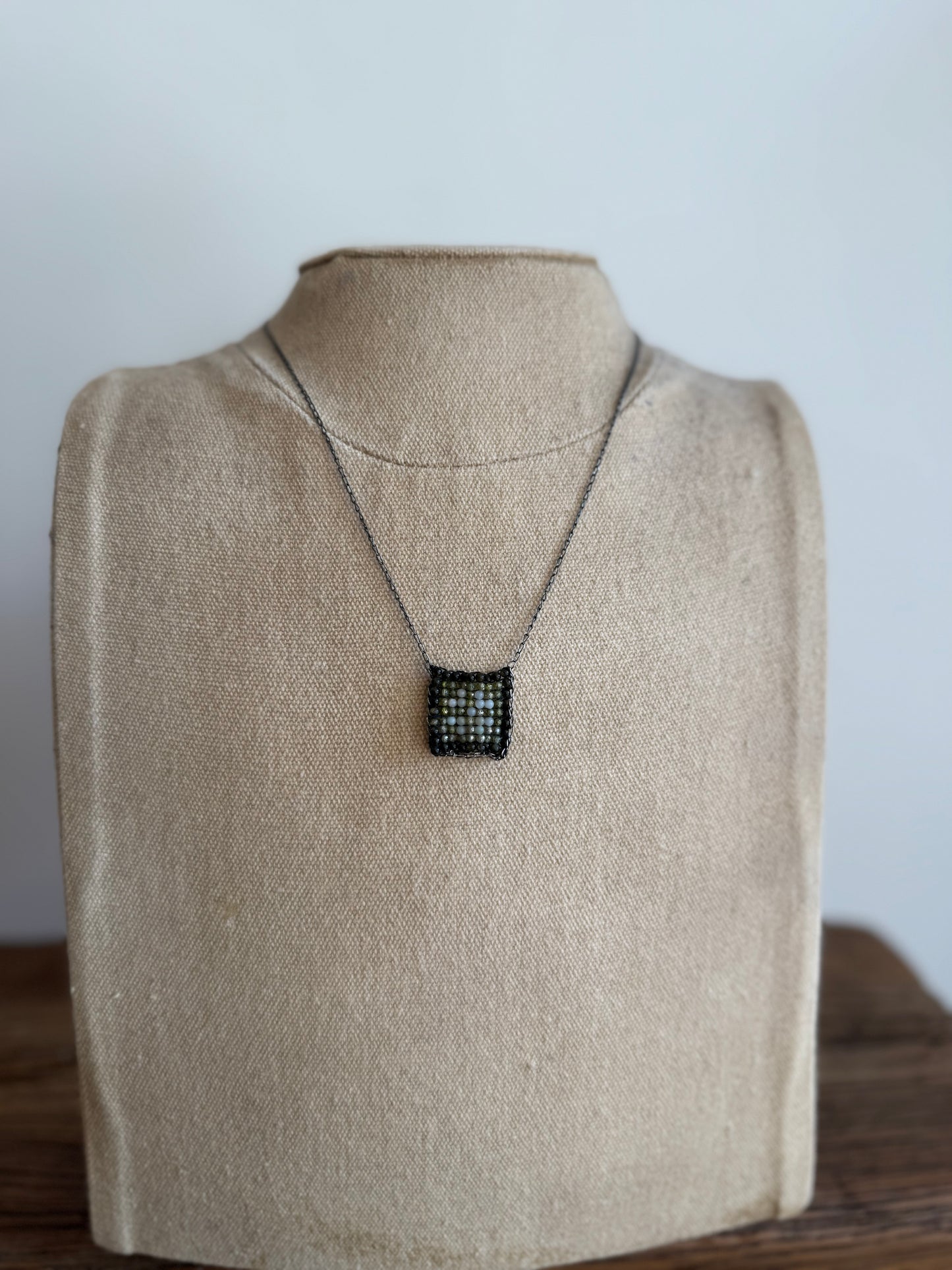 EB8 Square Beaded Necklace