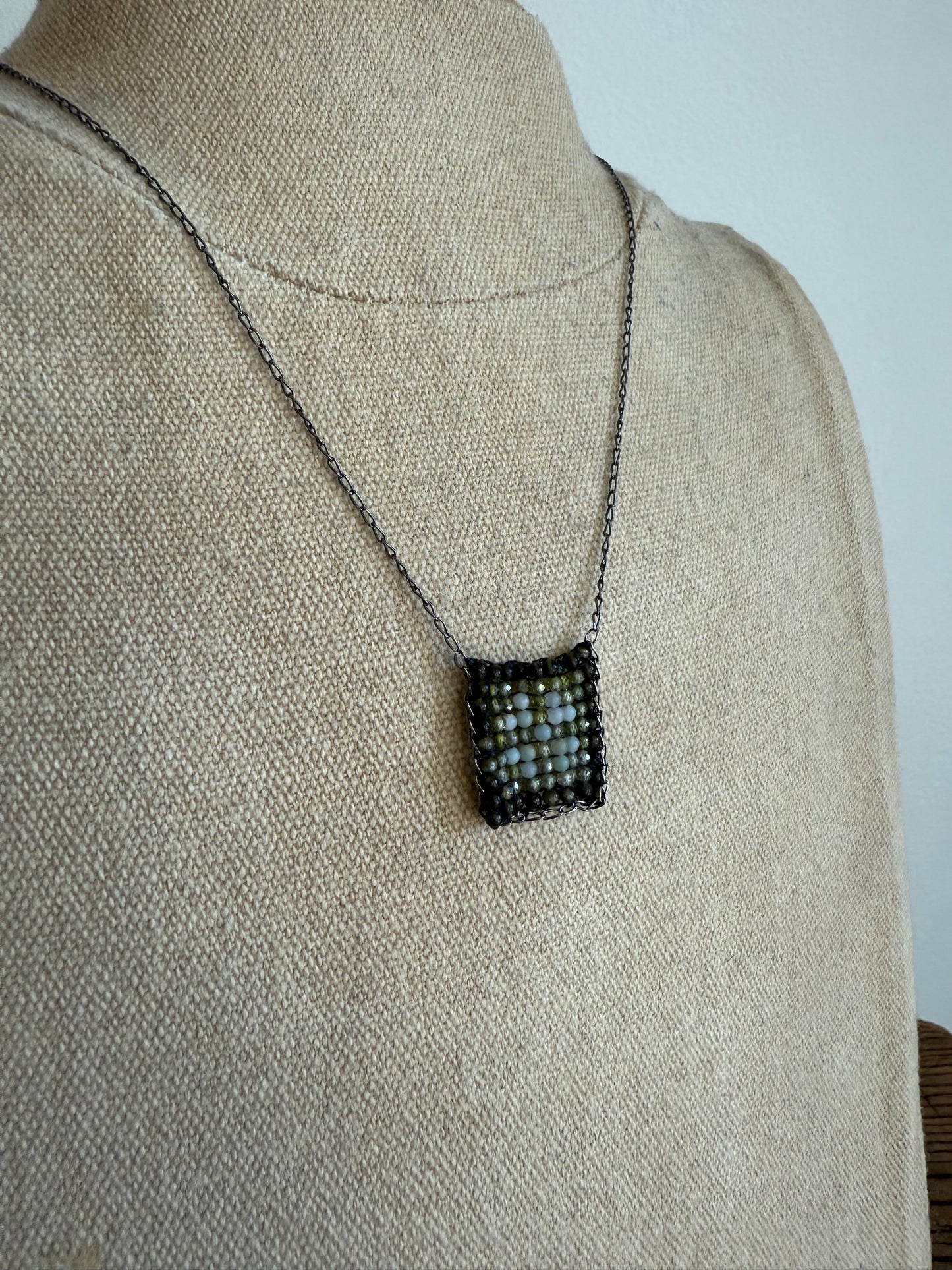 EB8 Square Beaded Necklace