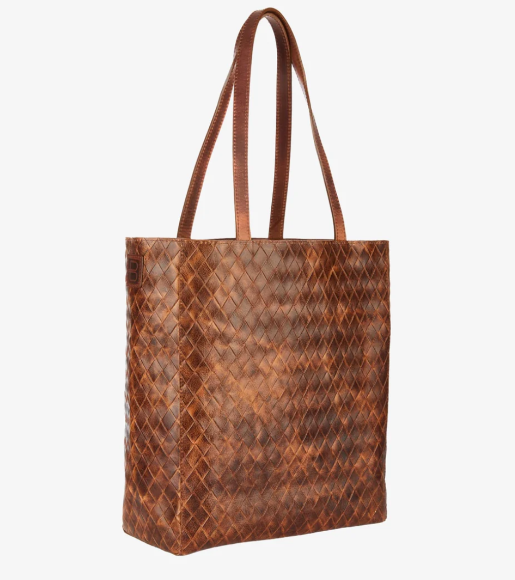 Giovana Tote - Brown Large Weave