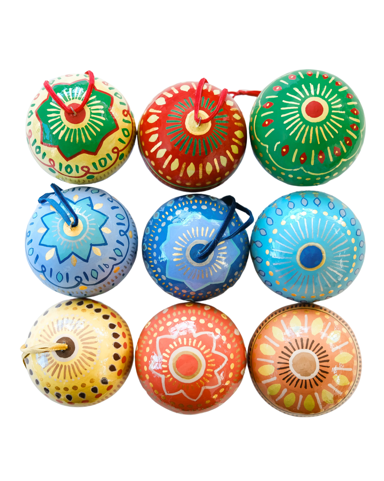 UK/EU: Jolly Green Bauble Bag - Set of Three