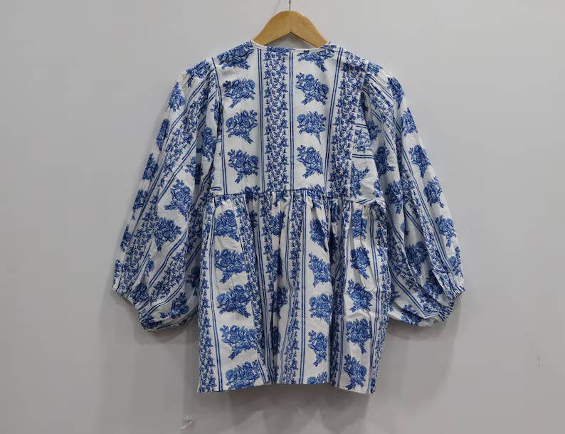Kyra Top Dress Mini Dress Striped Floral Printed Tunic Top