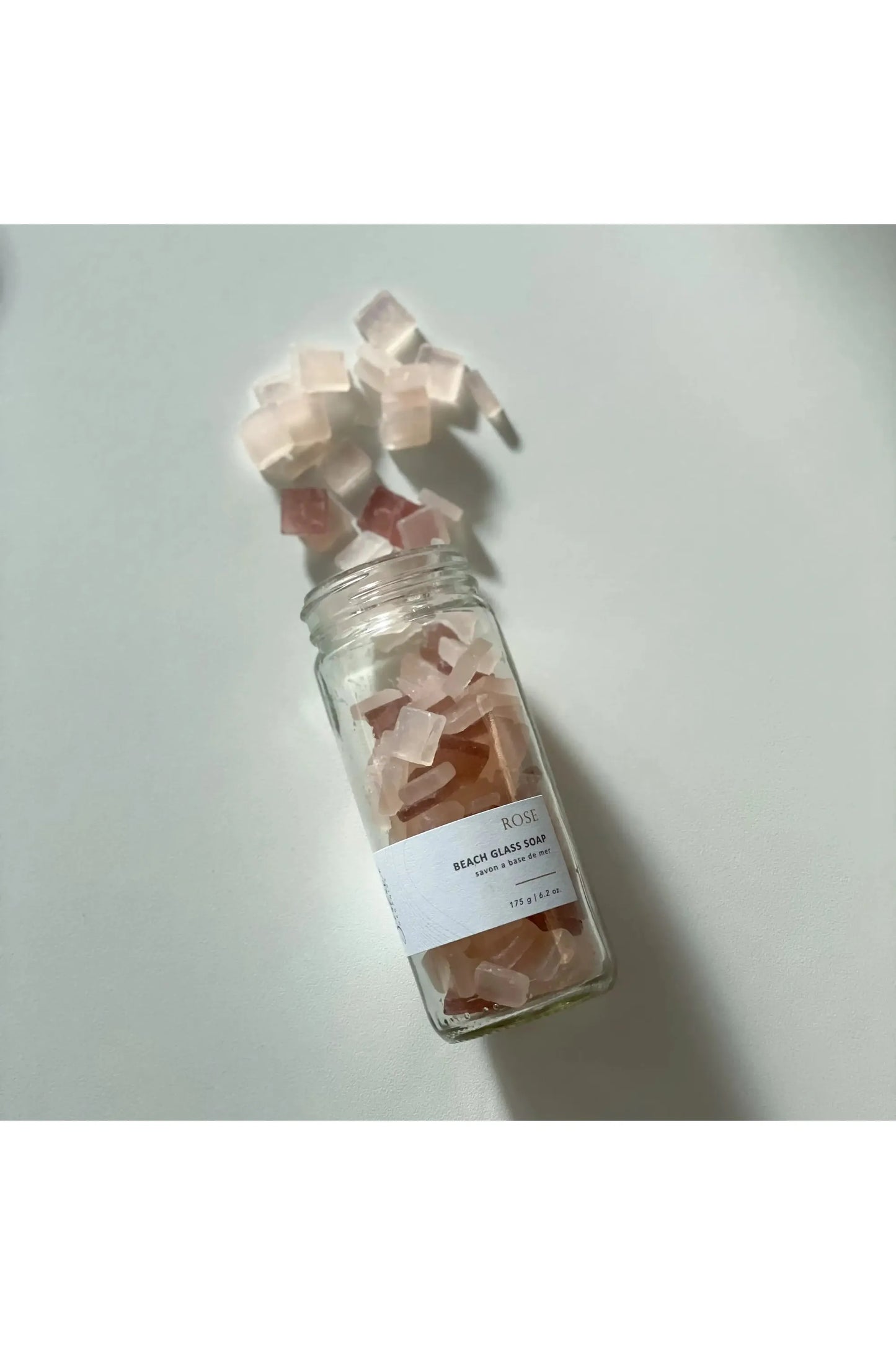 Rose Beach Glass / Sea Glass Soap