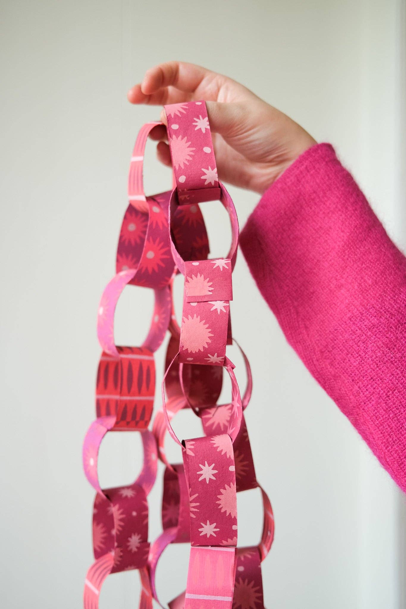 UK/EU: Pink & Red Paper Chain Kit