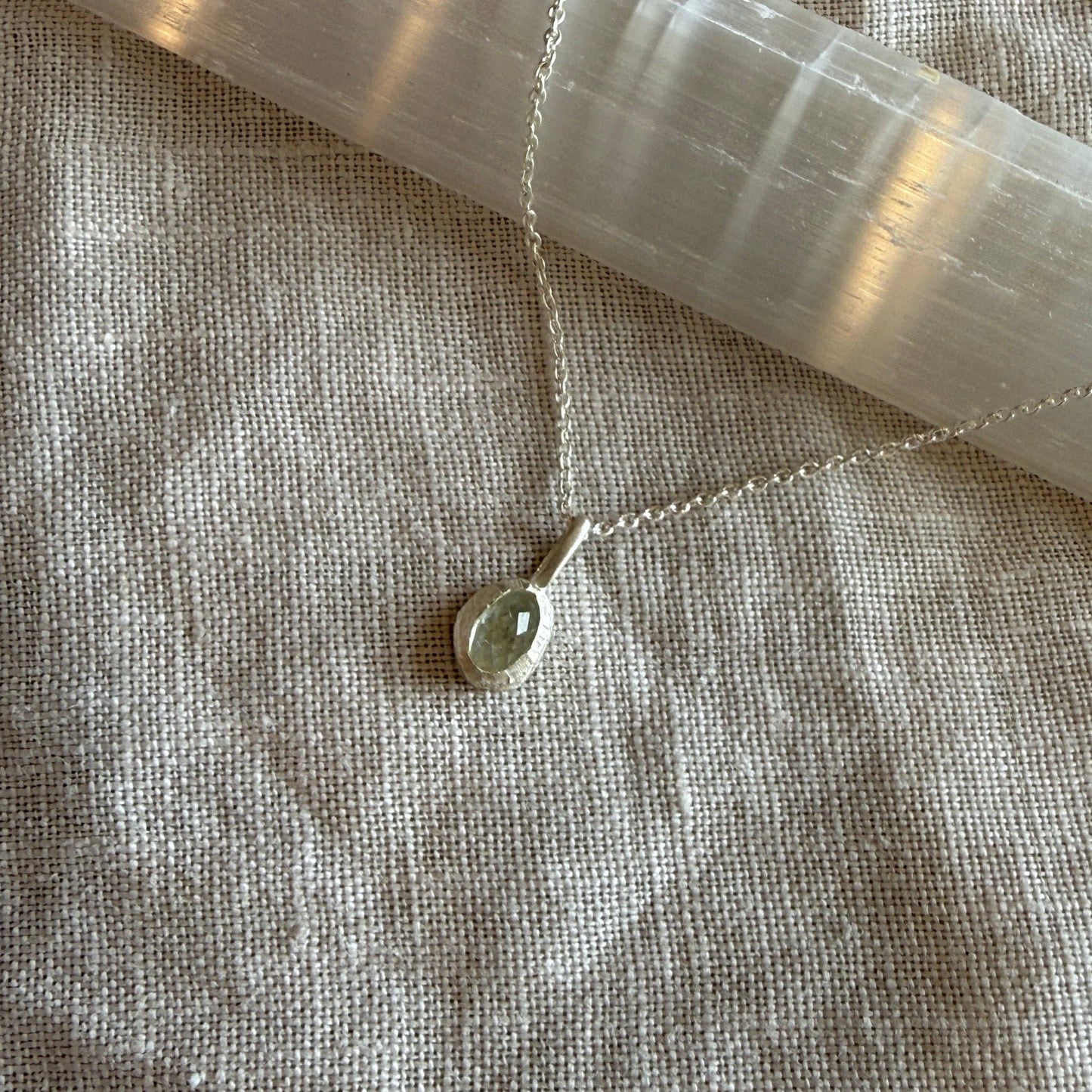 Skye Necklace | Aquamarine & Silver