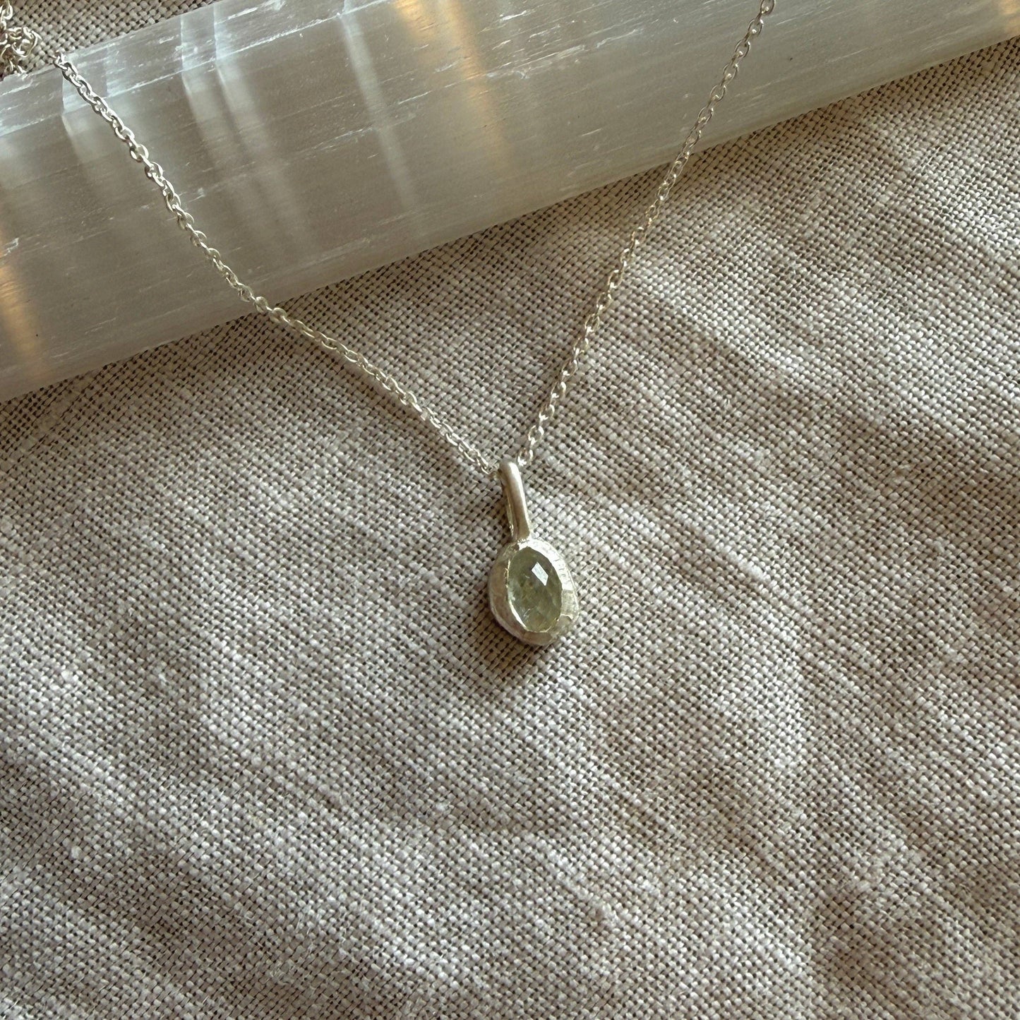 Skye Necklace | Aquamarine & Silver