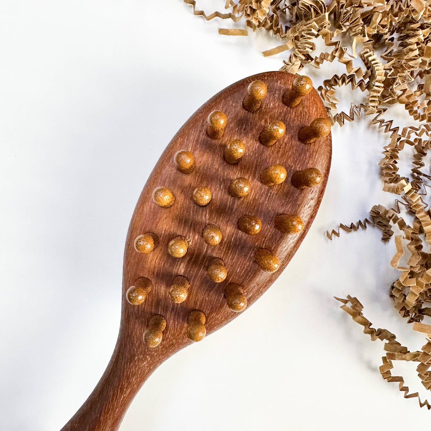 Natural Sandalwood Hair Brush with Bamboo Bristles