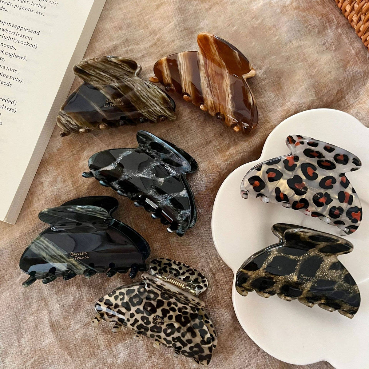 Leopard & Marbled Hair Claw Clip | Acetate Boutique Styles