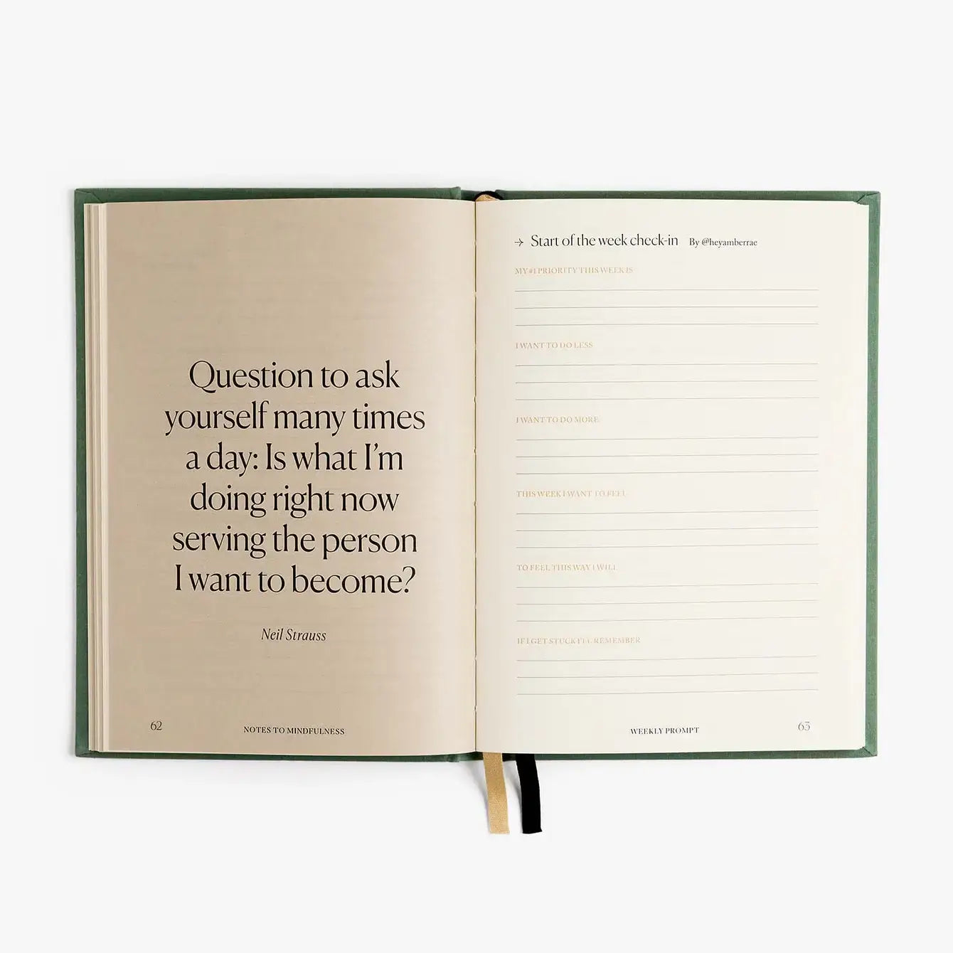 Notes to Mindfulness Journal Sage - Daily Guided Reflection