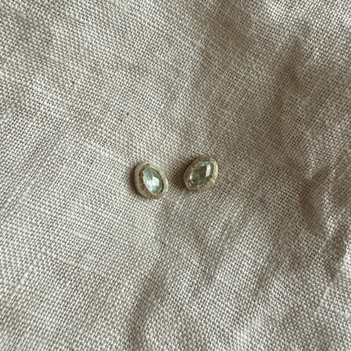 Skye Studs | Aquamarine & Silver