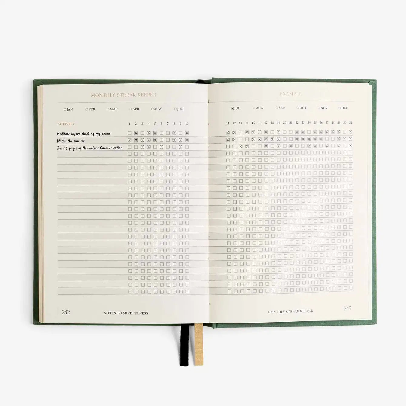Notes to Mindfulness Journal Sage - Daily Guided Reflection