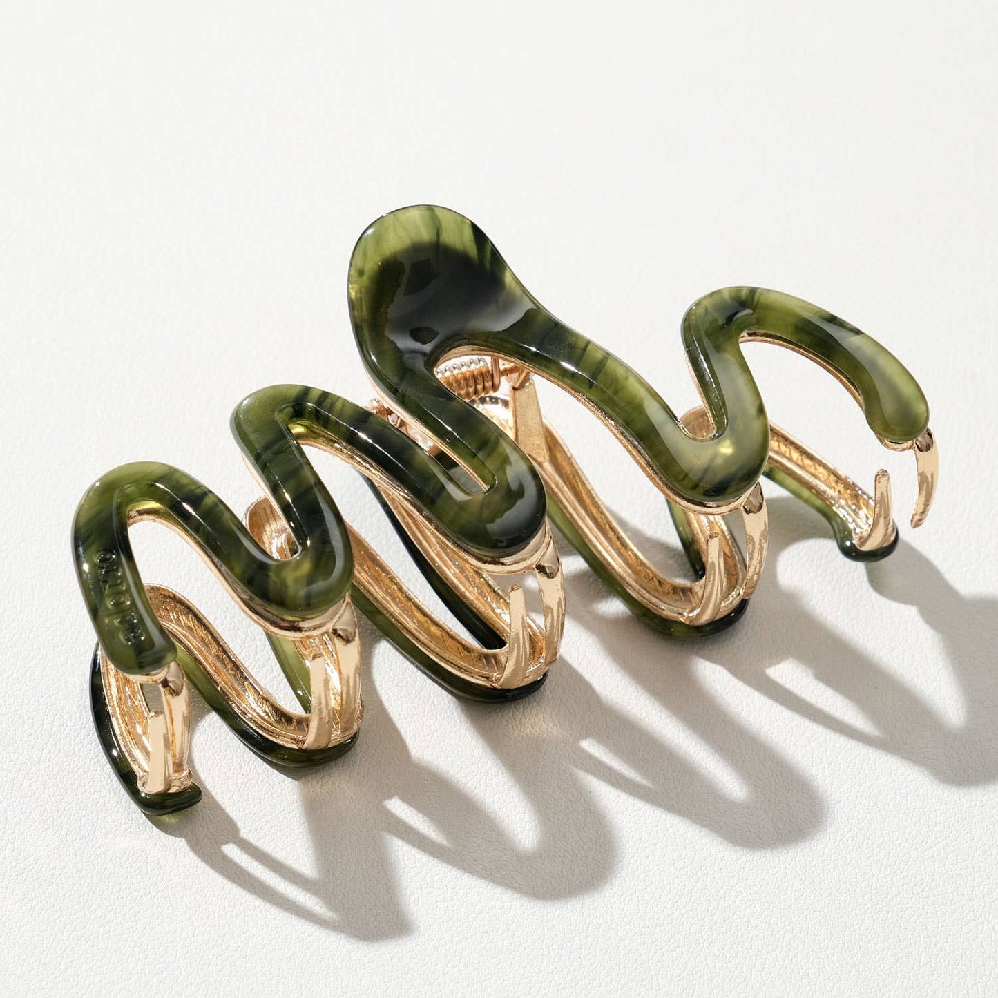 Willow Vintage Metal Squiggle Claw Clip - Large