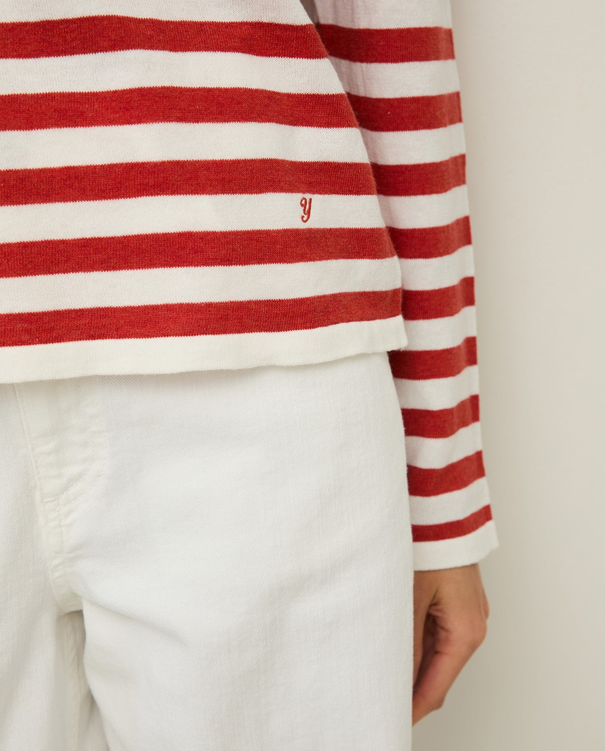 44502 - Striped Basic Sweater