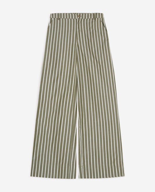 44833 - Wide Leg Poplin Trousers