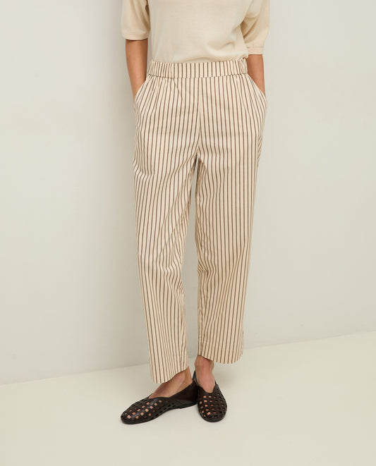 44834 - Straight Poplin Trousers