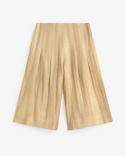 44858 - Crinkled Effect Bermuda Shorts
