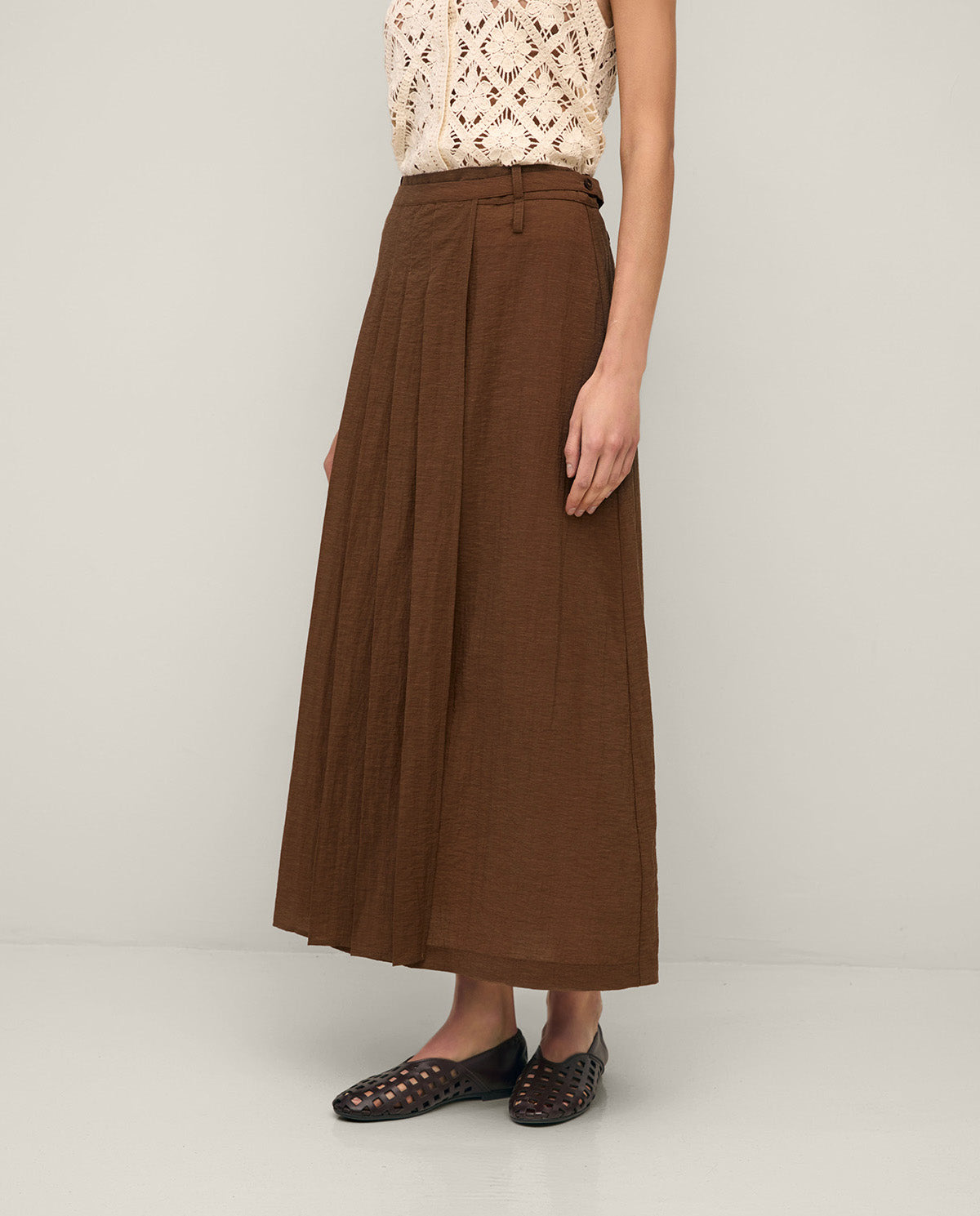 44889 - Double Layer Midi Skirt