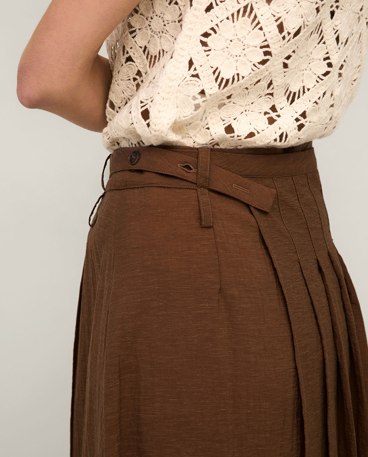 44889 - Double Layer Midi Skirt