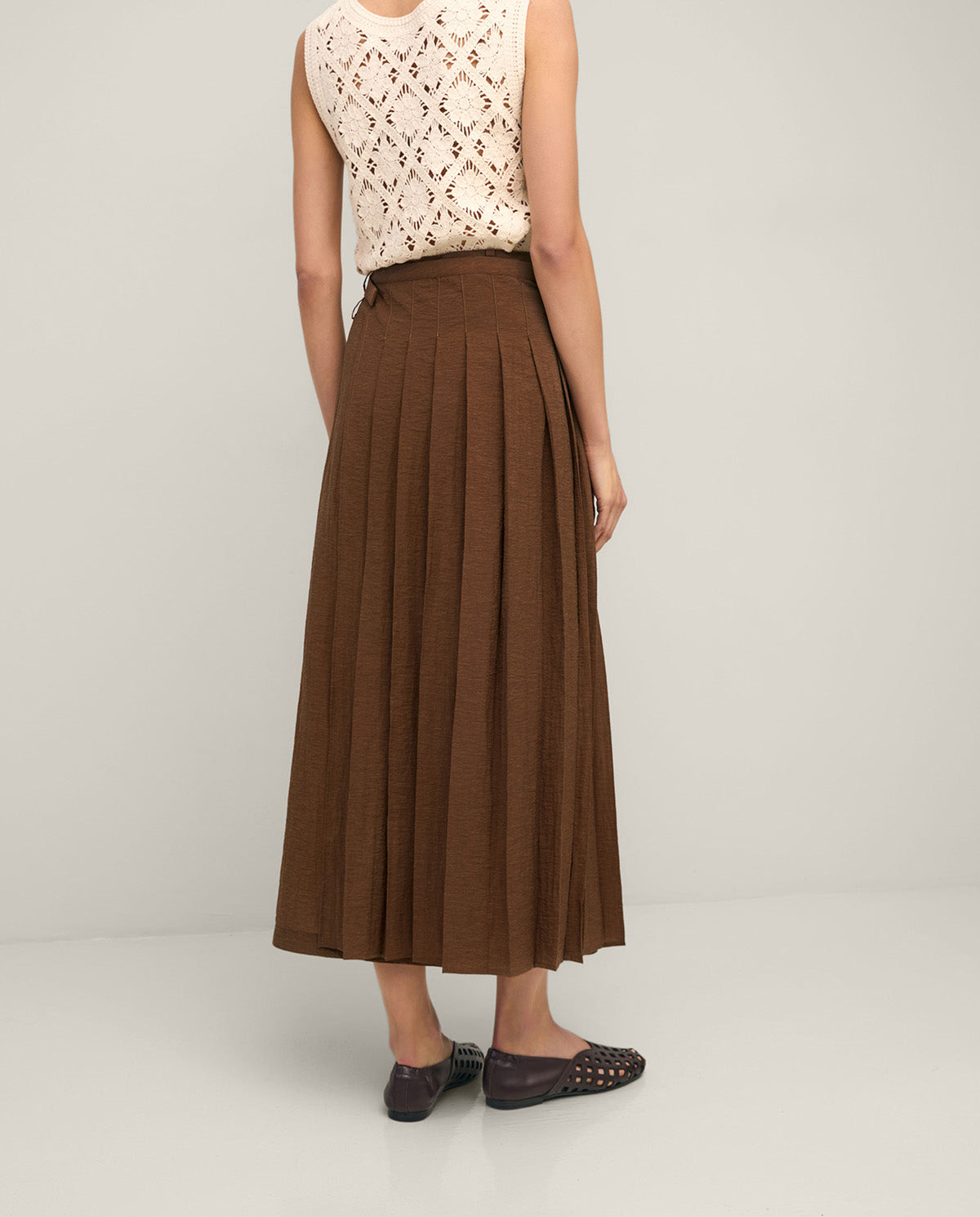 44889 - Double Layer Midi Skirt