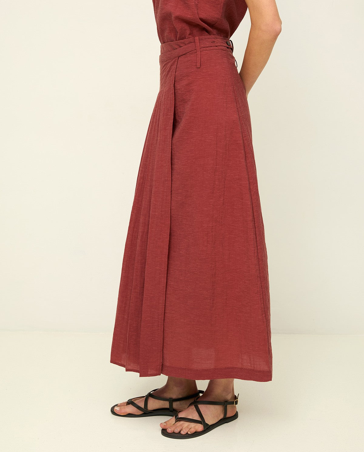 44889 - Double Layer Midi Skirt