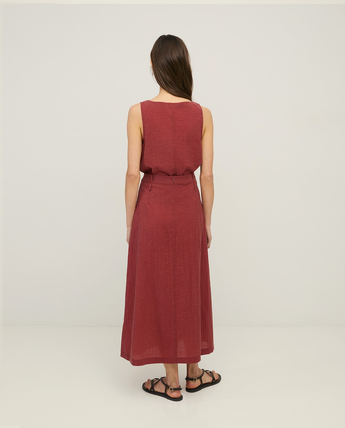 44889 - Double Layer Midi Skirt