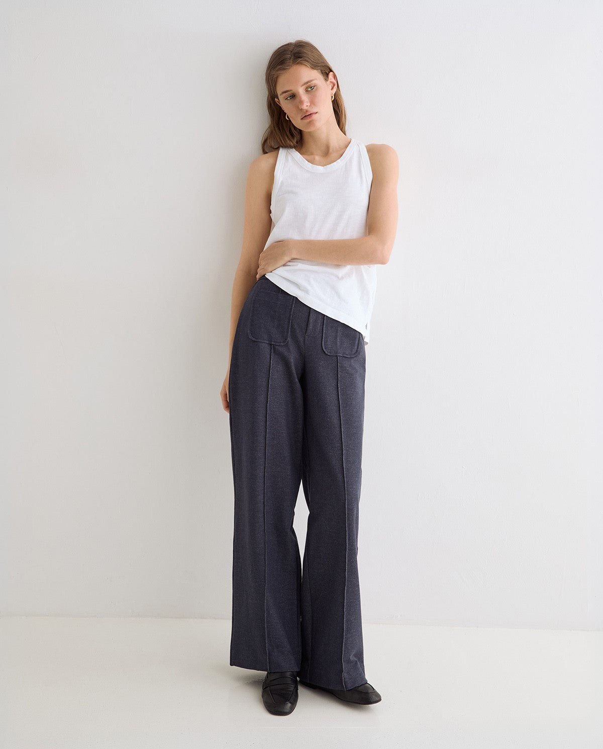45445-Trousers With Denim Look Pockets