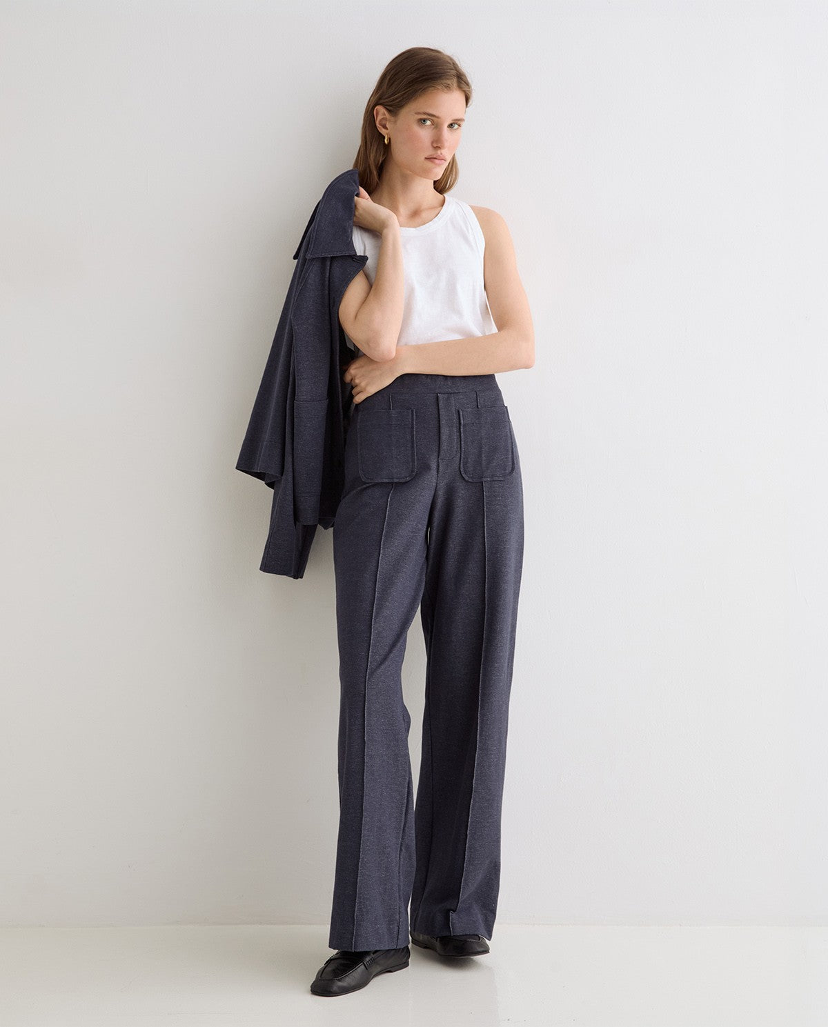 45445-Trousers With Denim Look Pockets
