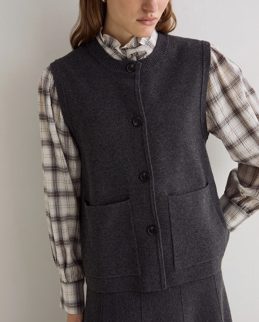 45580-Open Full Knit Vest