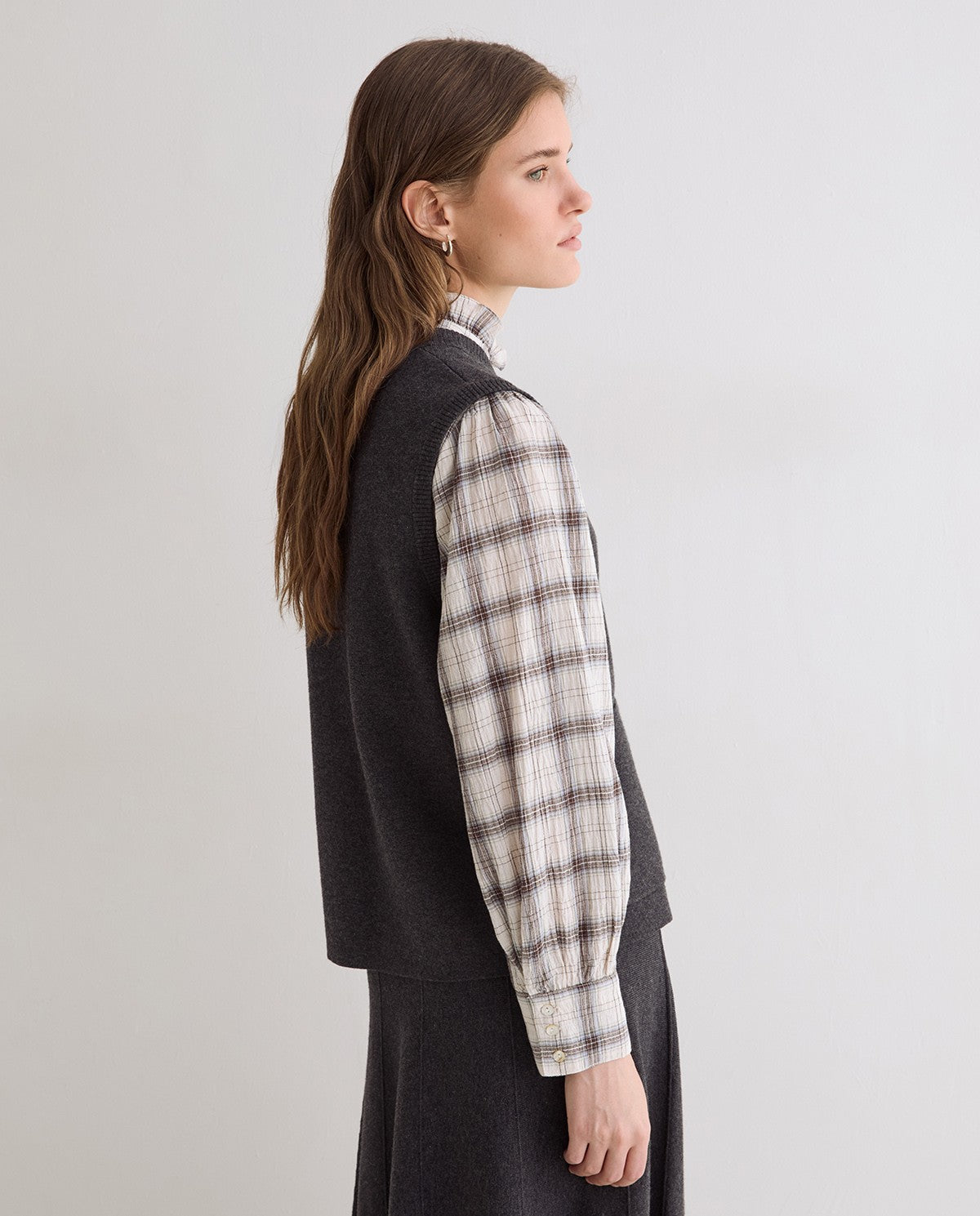 45580-Open Full Knit Vest