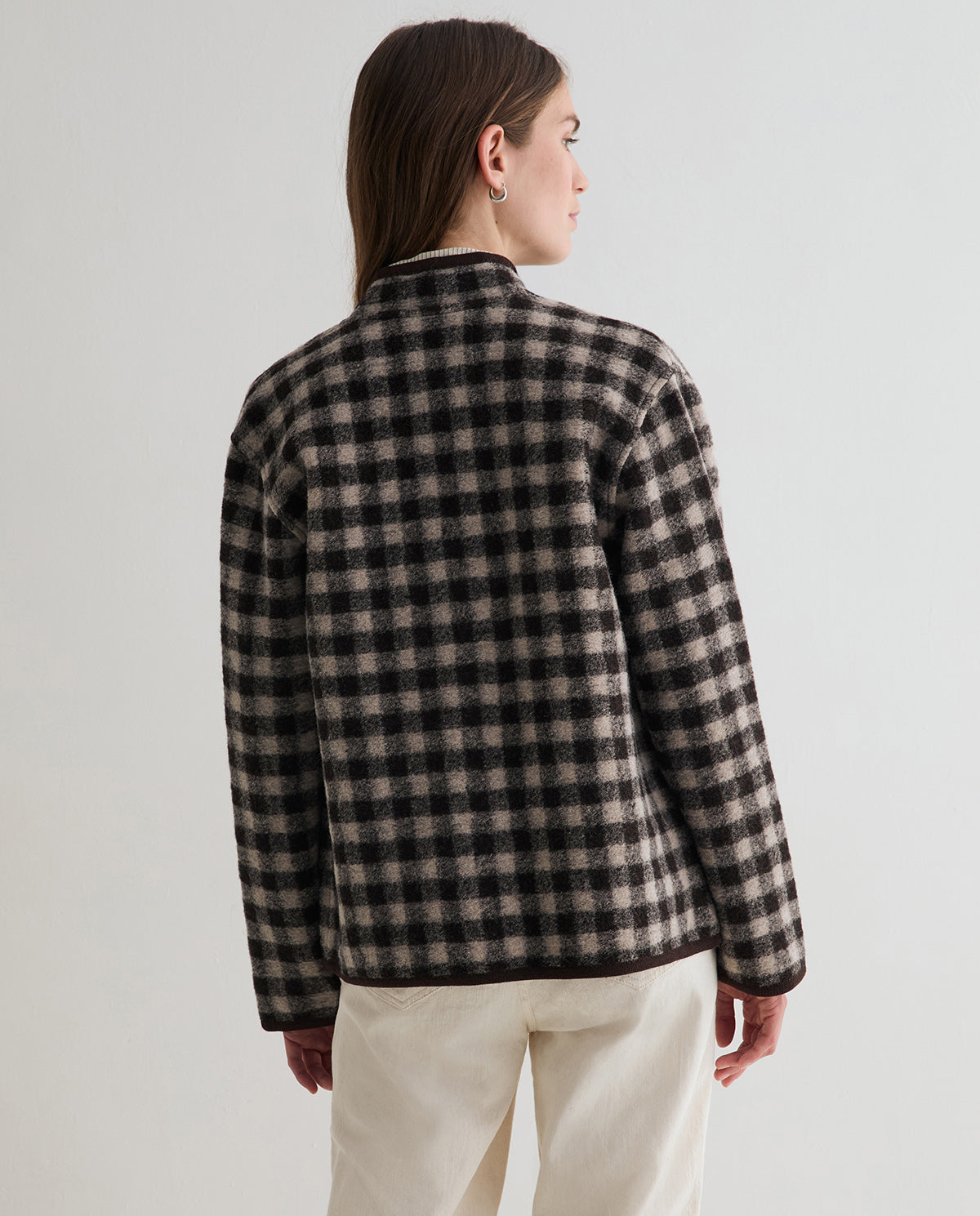 45620-Short Boiled Wool Coat