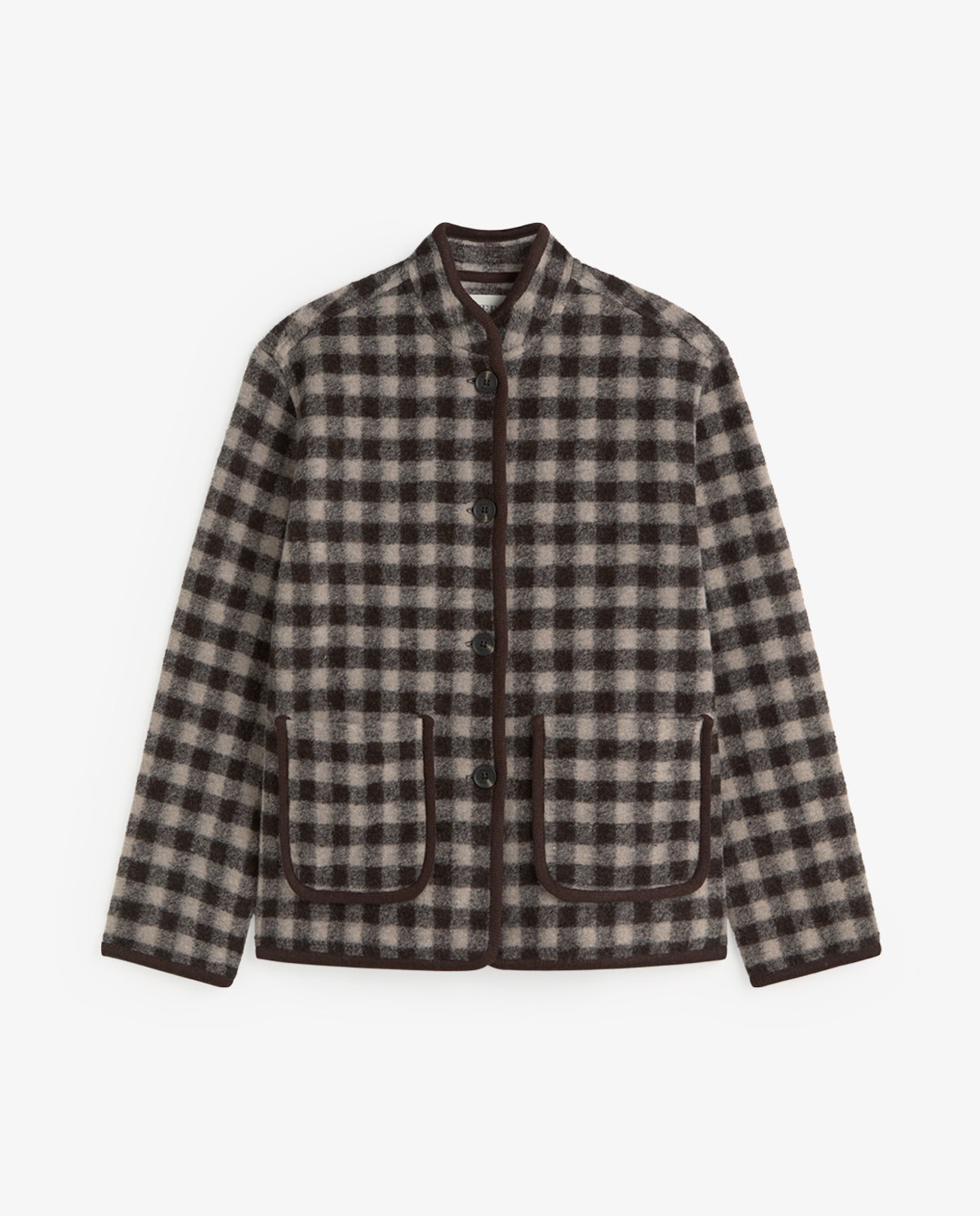 45620-Short Boiled Wool Coat