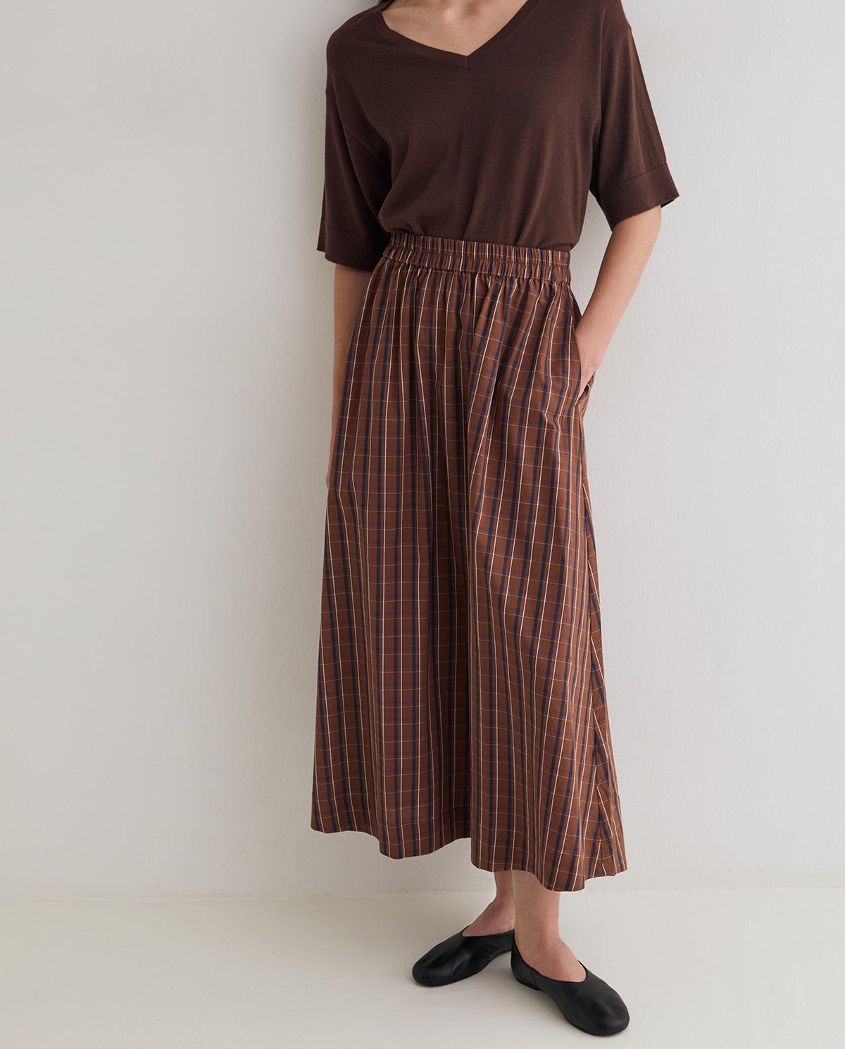 45826-Poplin Skirt
