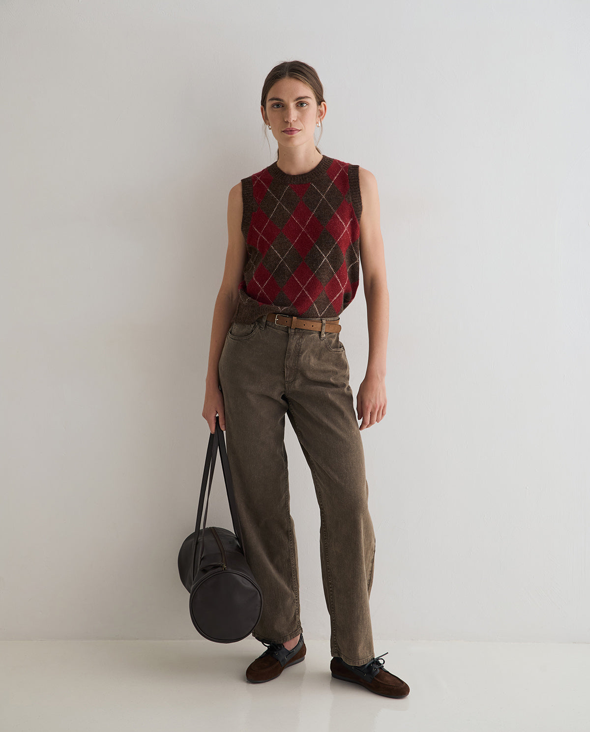 45852-Straight Denim Trousers