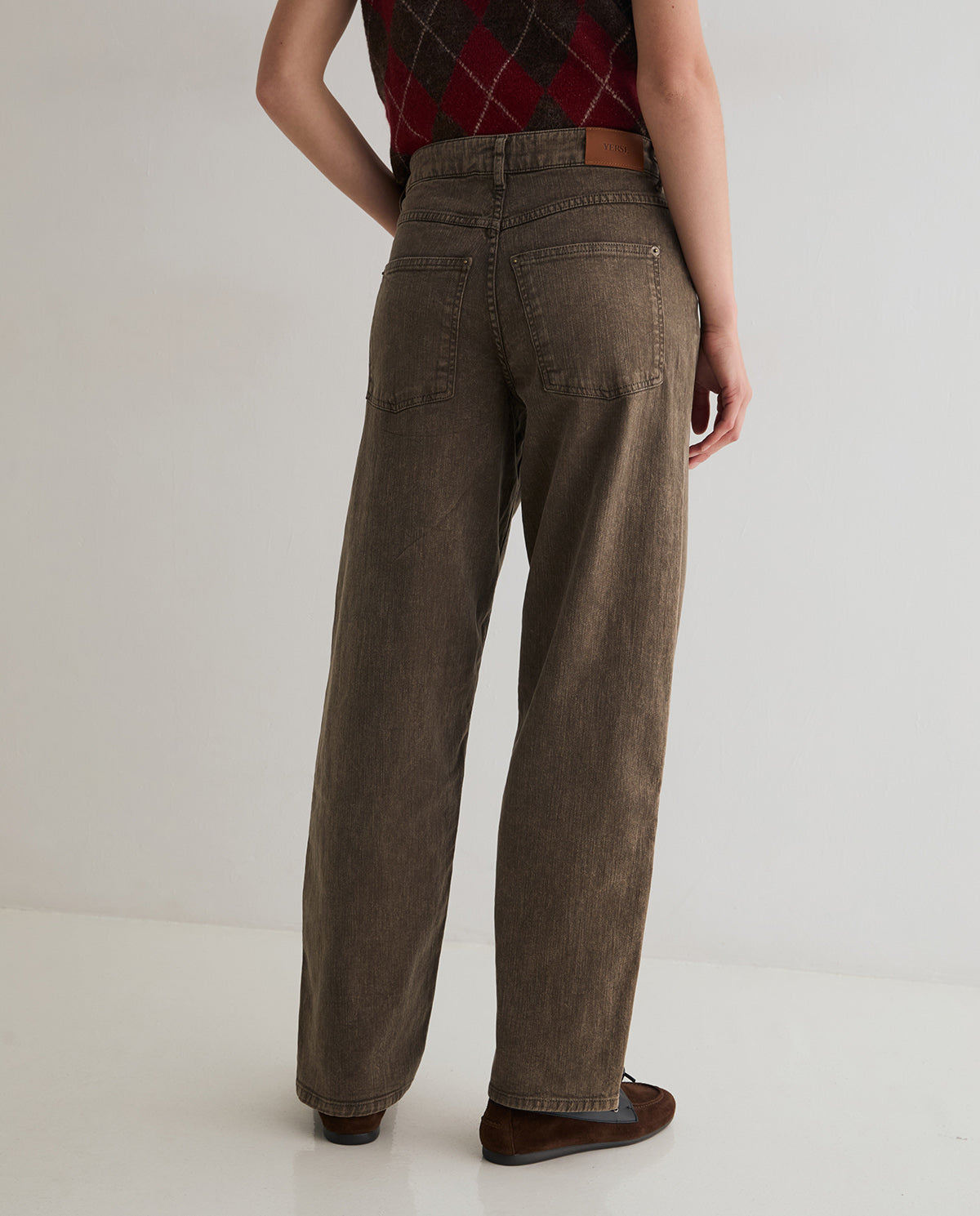 45852-Straight Denim Trousers