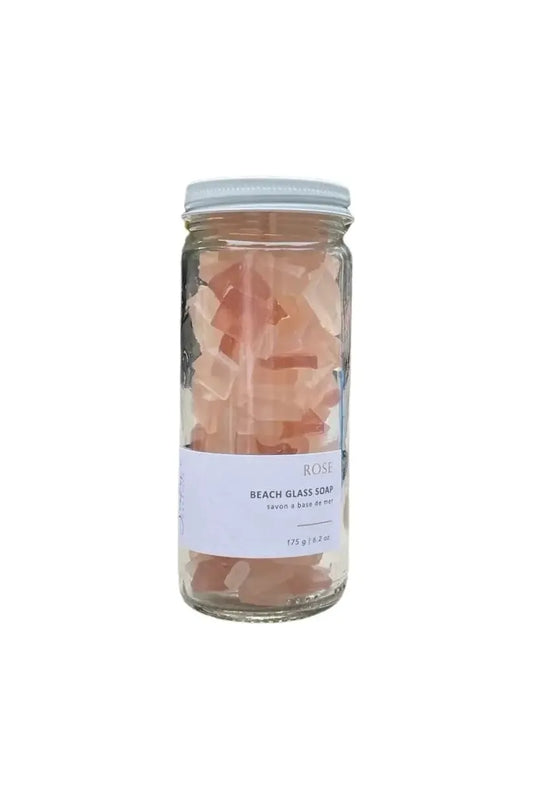 Rose Beach Glass / Sea Glass Soap
