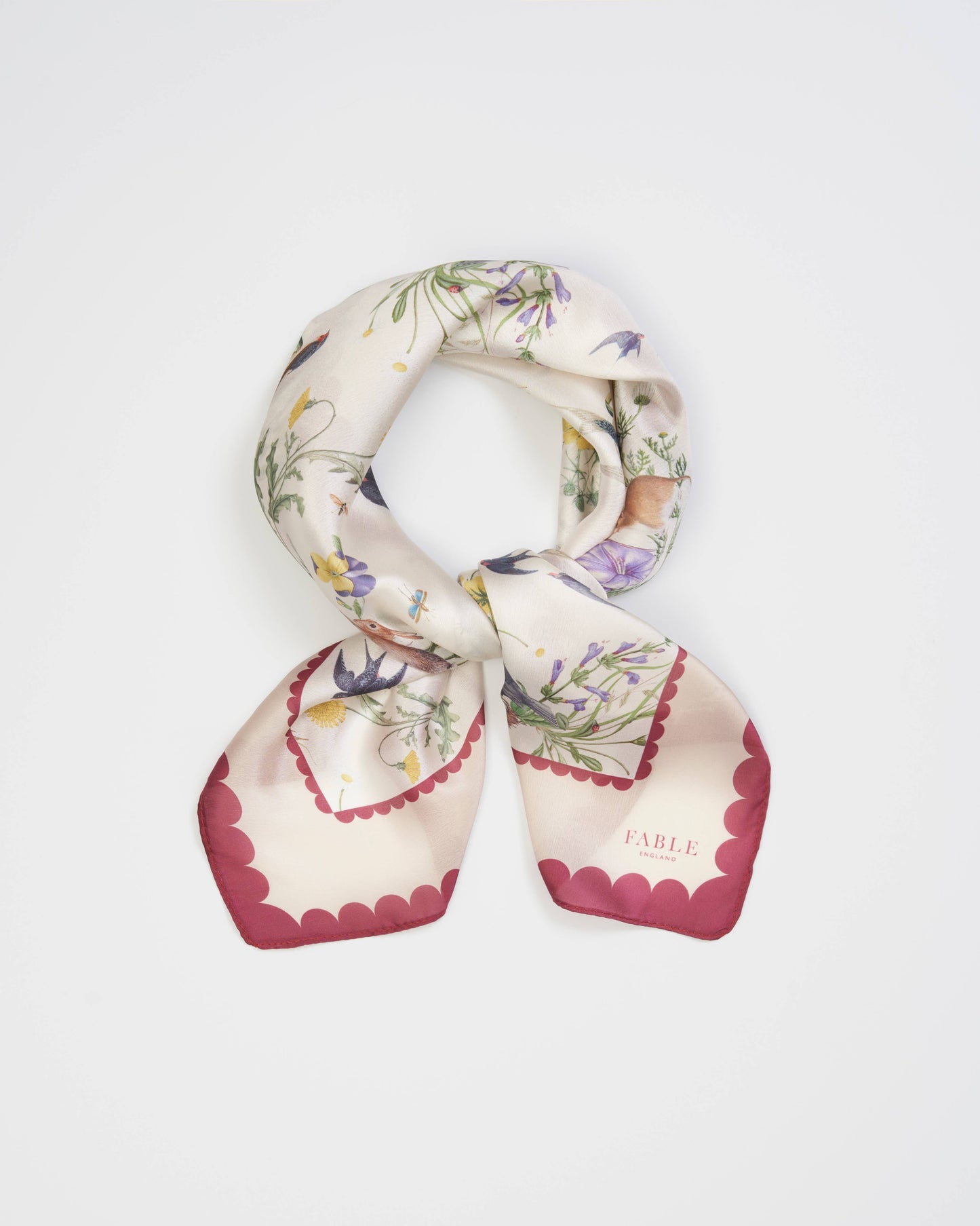 FABLE Running Bunny Toile Square Scarf