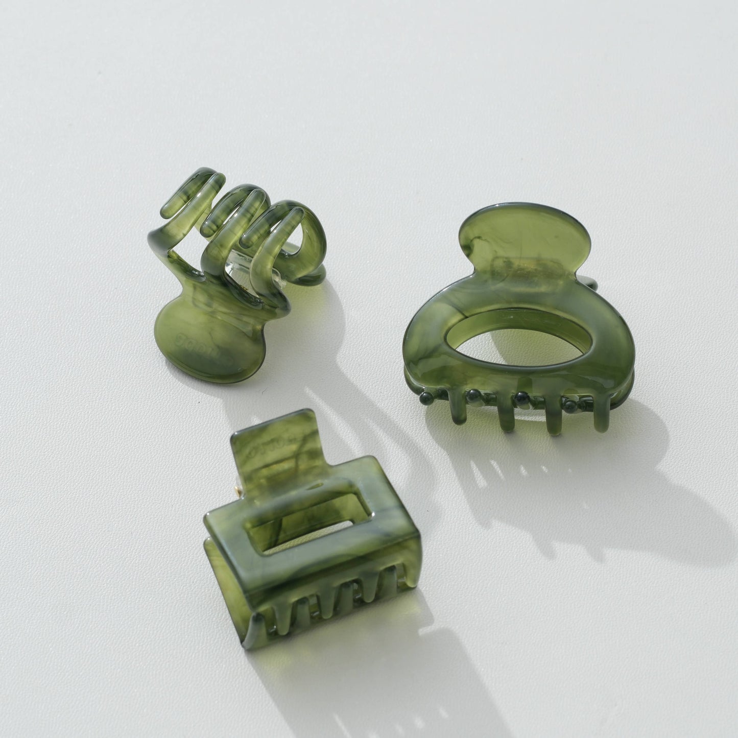 Jade Green Mini - Assorted Claw Clips