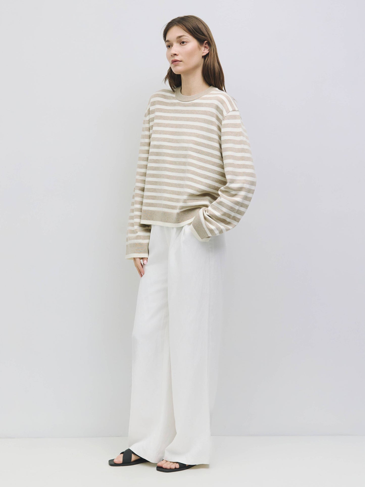 The Klein Sweater | Striped Boyfriend Sweater