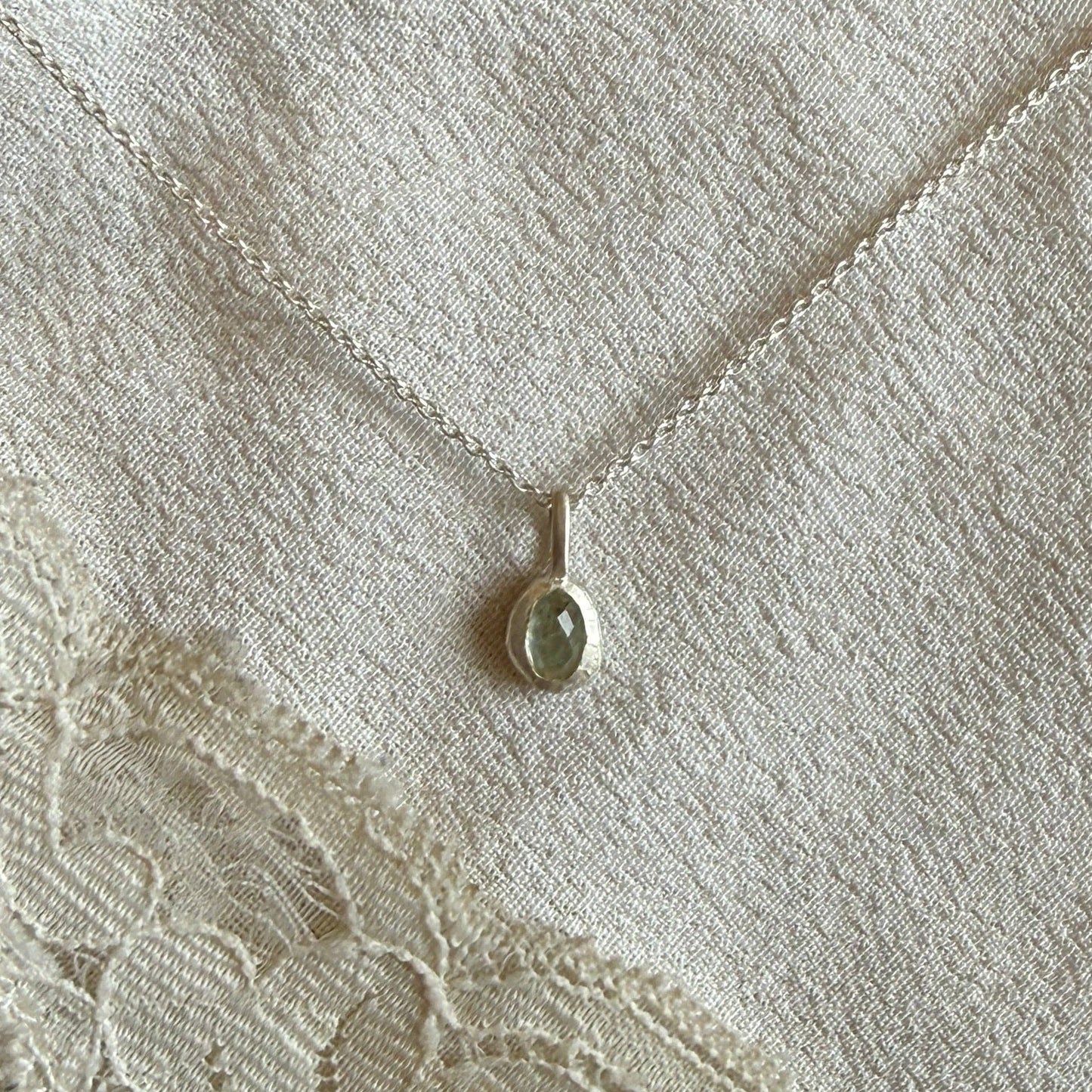 Skye Necklace | Aquamarine & Silver