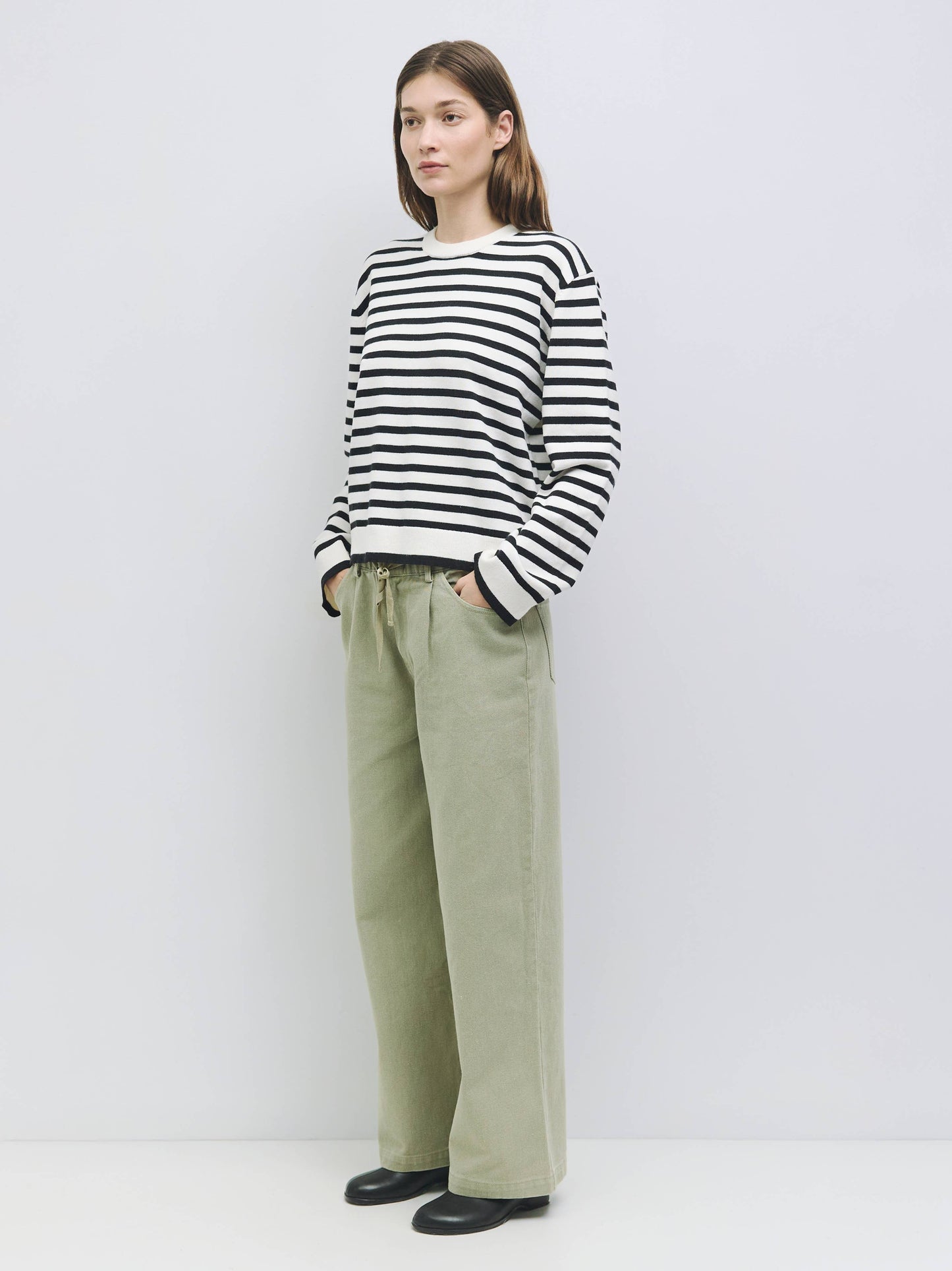 The Klein Sweater | Striped Boyfriend Sweater
