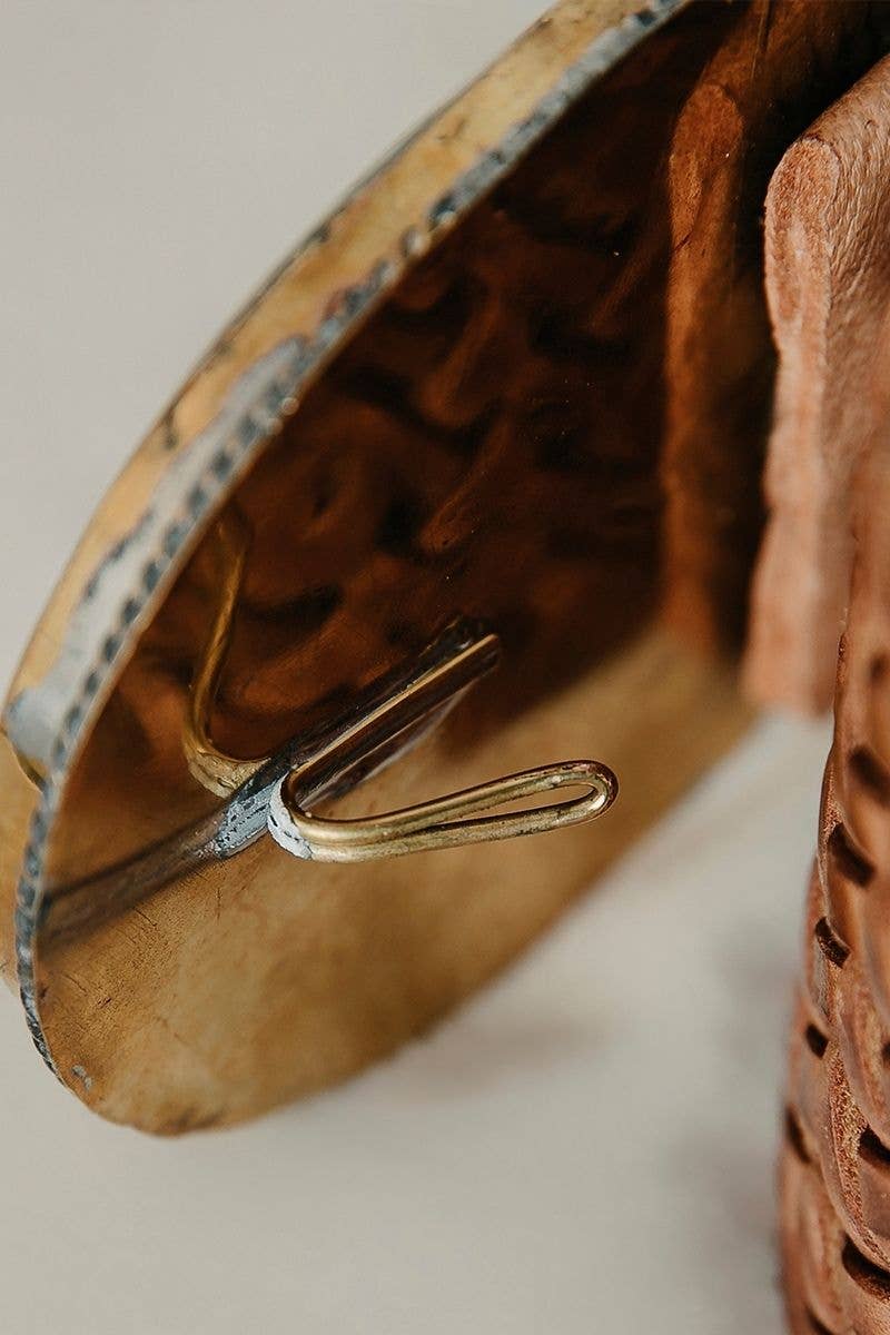 WIDE MERCURY BROWN LEATHER BELT