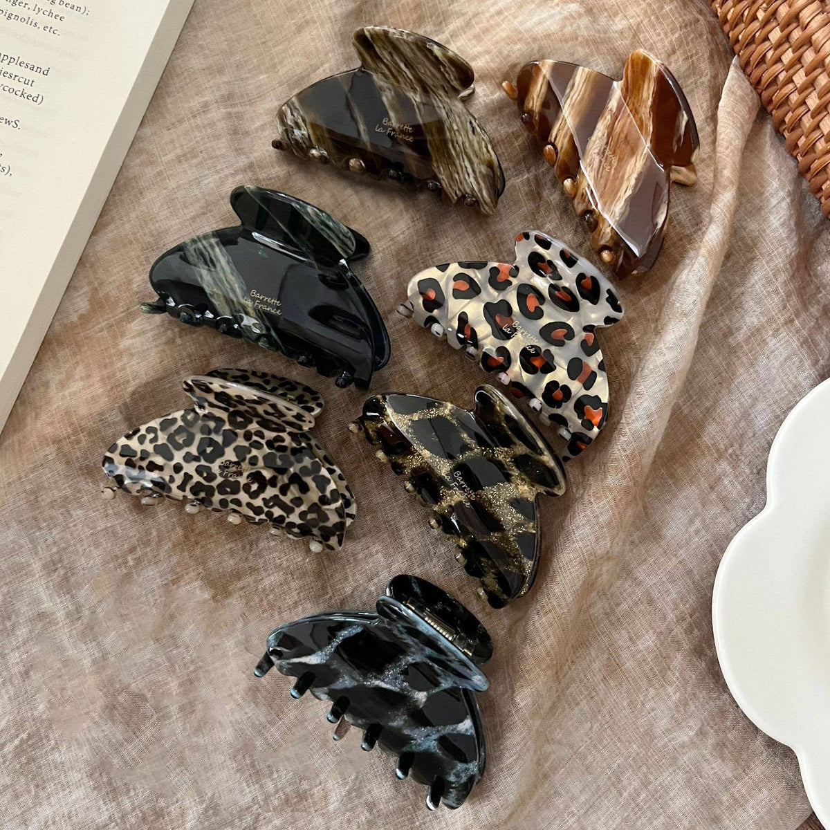 Leopard & Marbled Hair Claw Clip | Acetate Boutique Styles