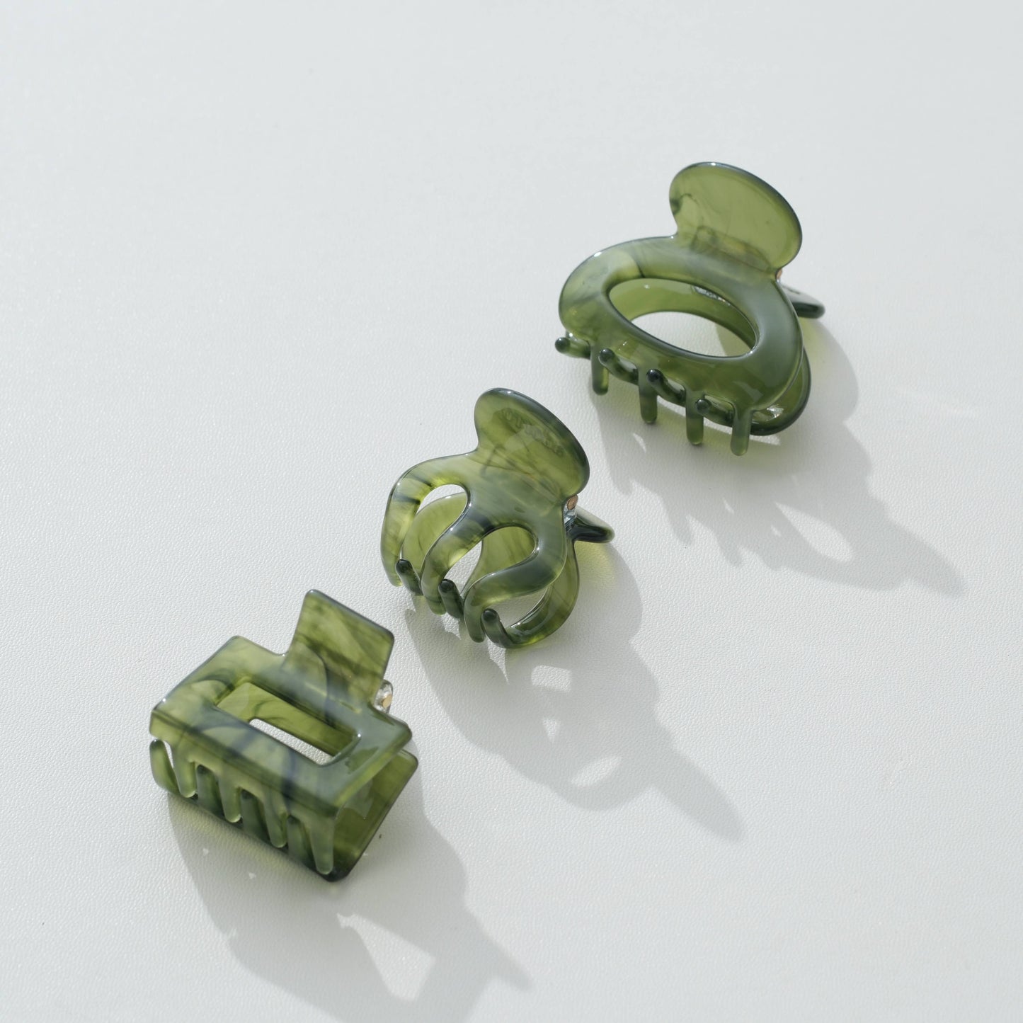 Jade Green Mini - Assorted Claw Clips