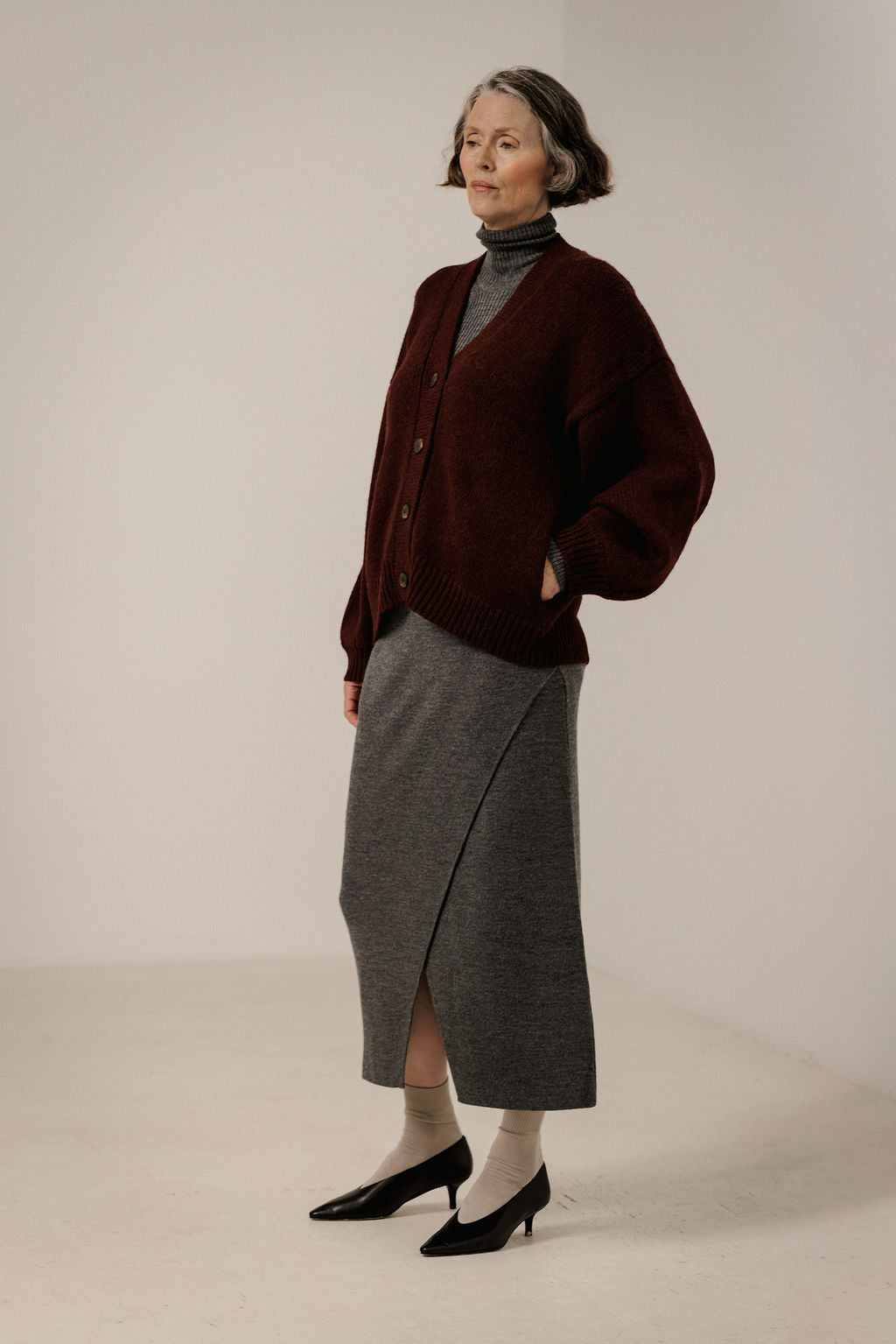 Oversized Alpaca Cardigan