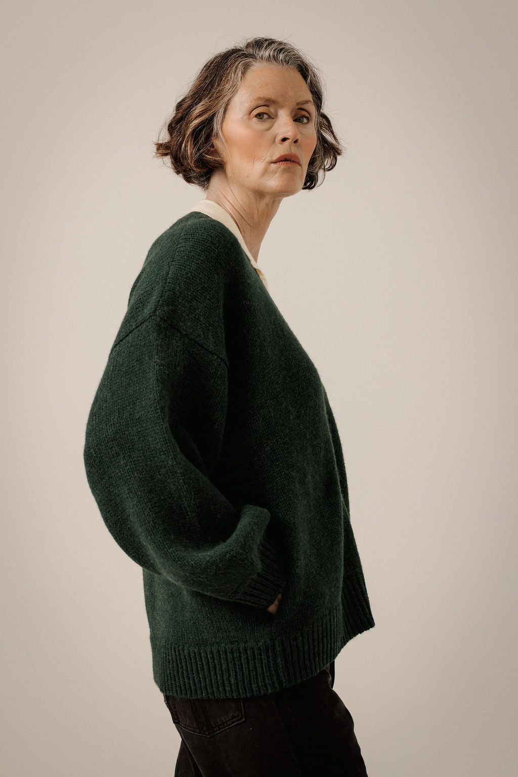 Oversized Alpaca Cardigan