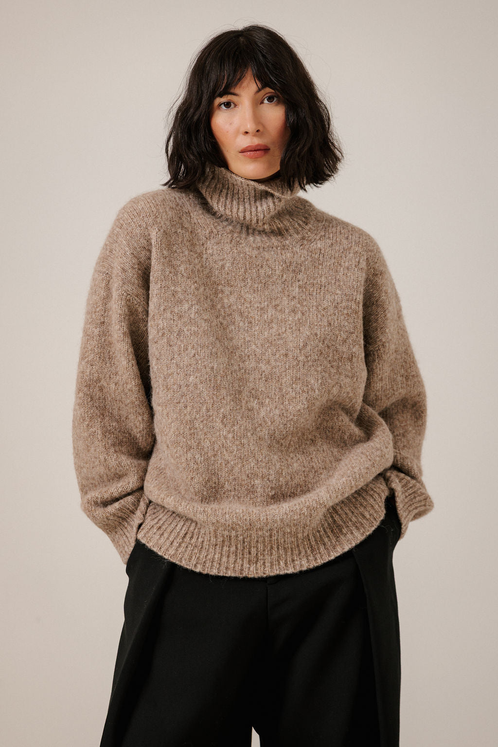 Oversized Alpaca Turtleneck
